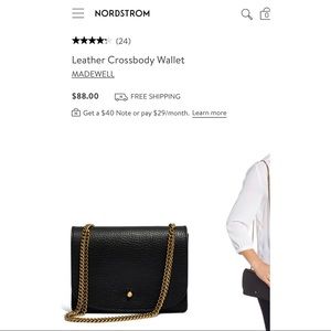 Madewell Leather Crossbody Wallet